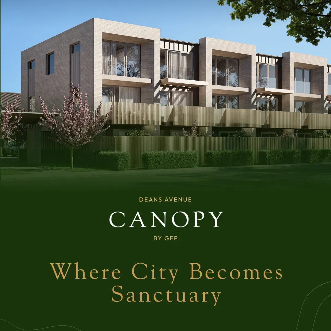 Canopy – building exterior with banner