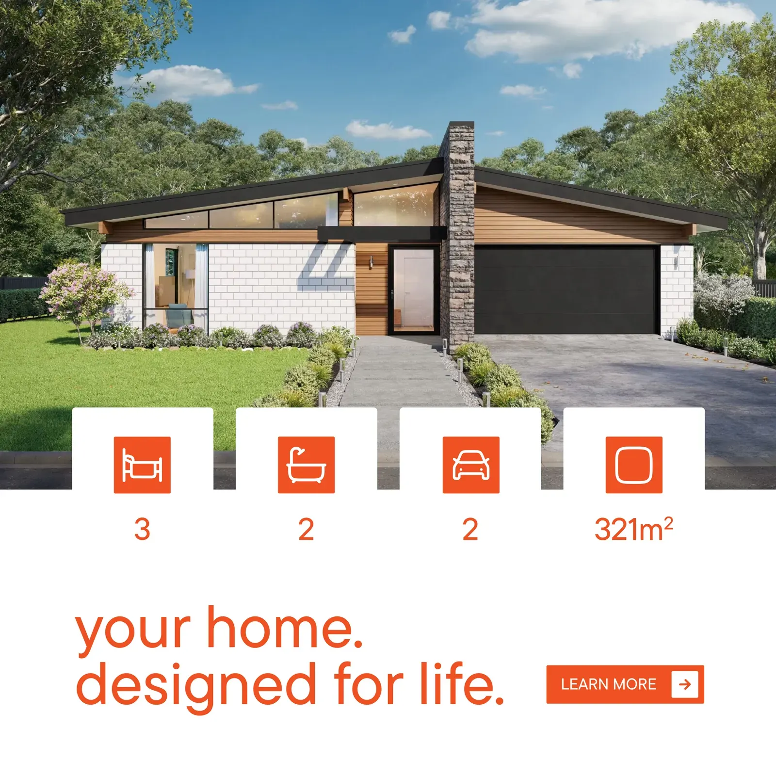 Orange Homes – exterior house campaign ad