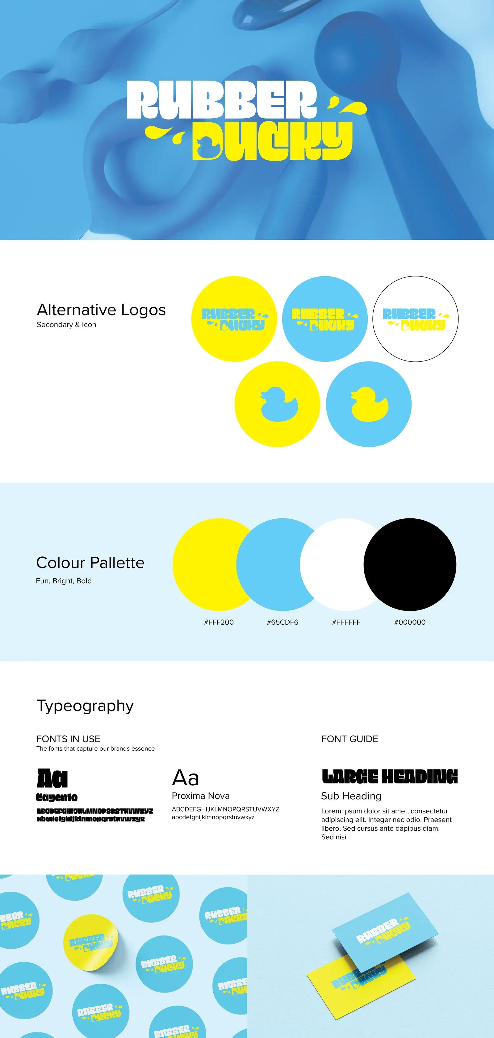 Rubber Ducky – branding style guide